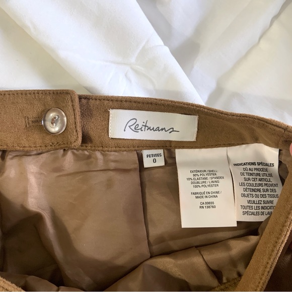 Velvet Brown Mini-Skirt - Picture 3 of 3